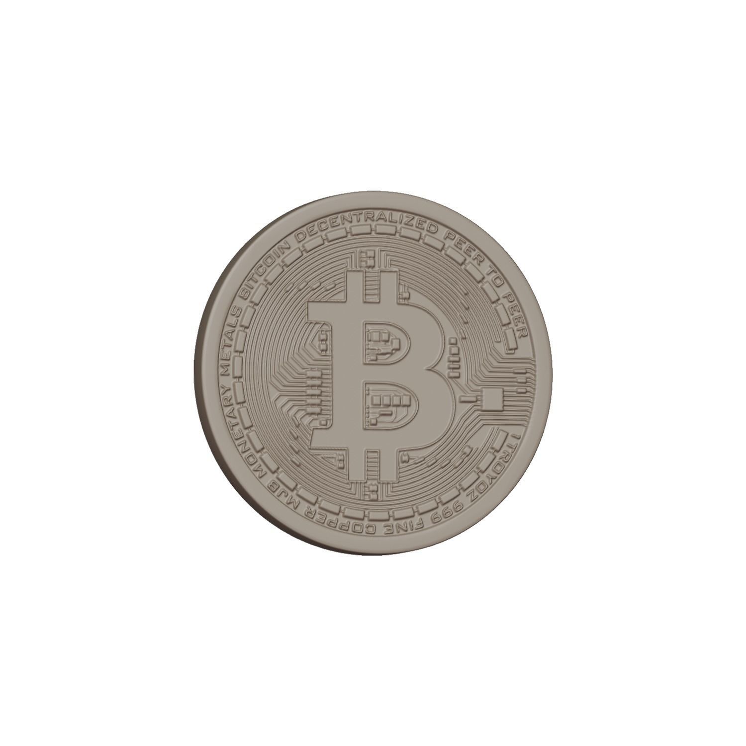 Bitcoin High quality  3D model_1