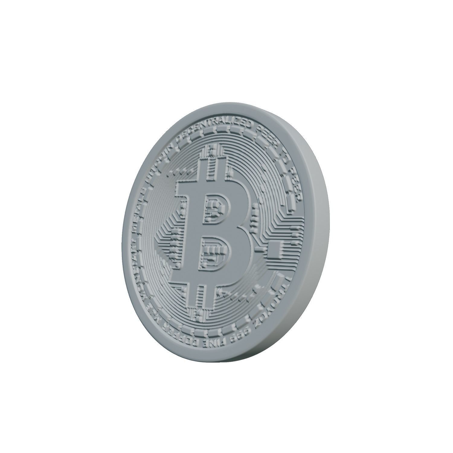 Bitcoin High quality  3D model_3