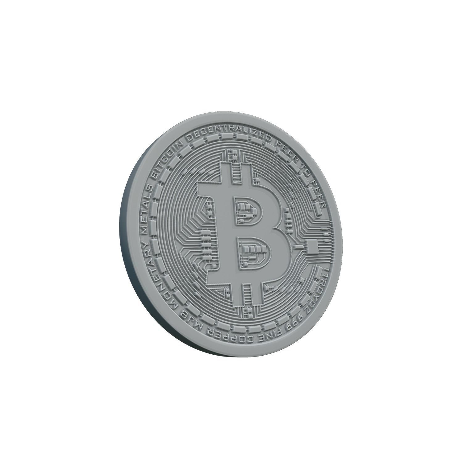 Bitcoin High quality  3D model_6