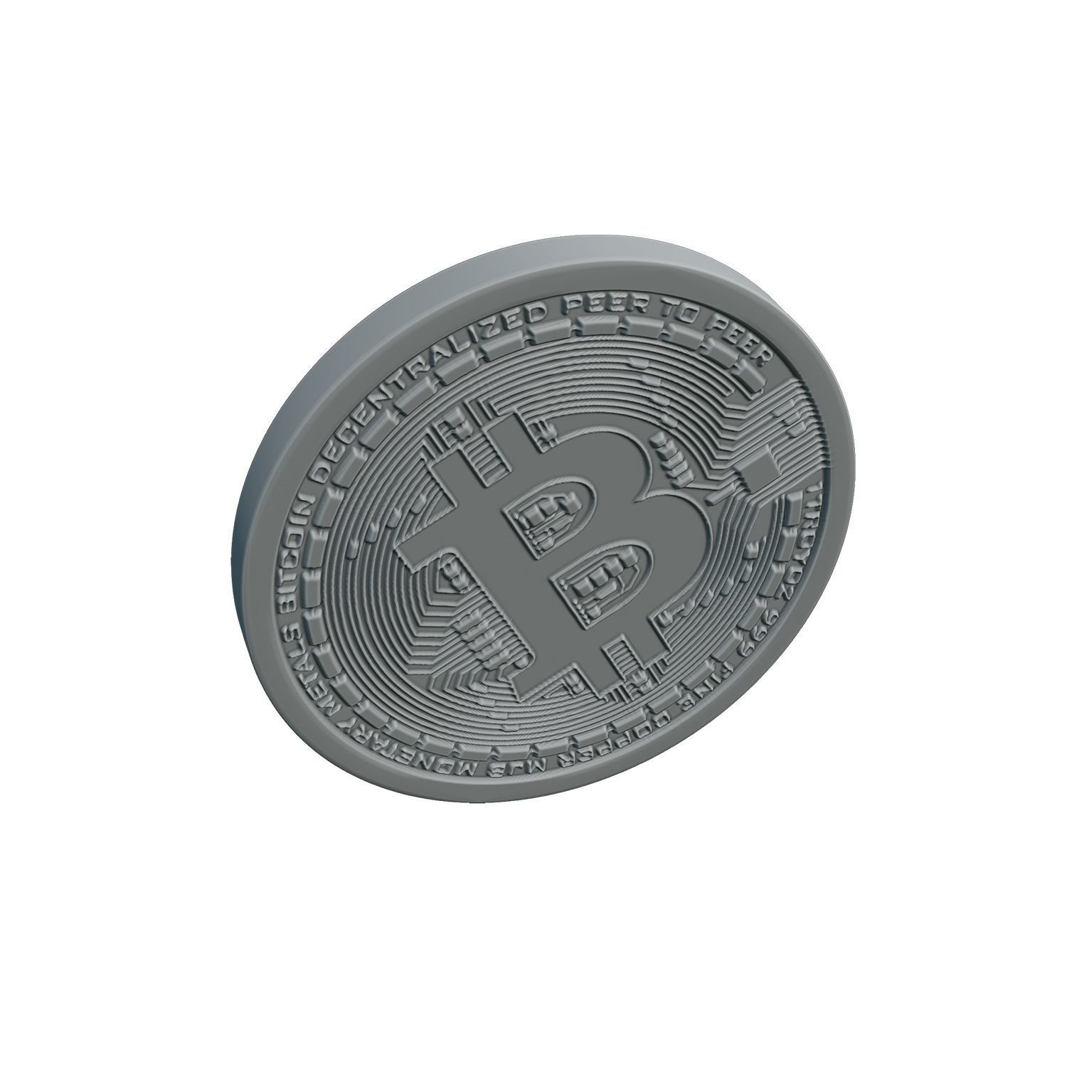 Bitcoin High quality  3D model_5