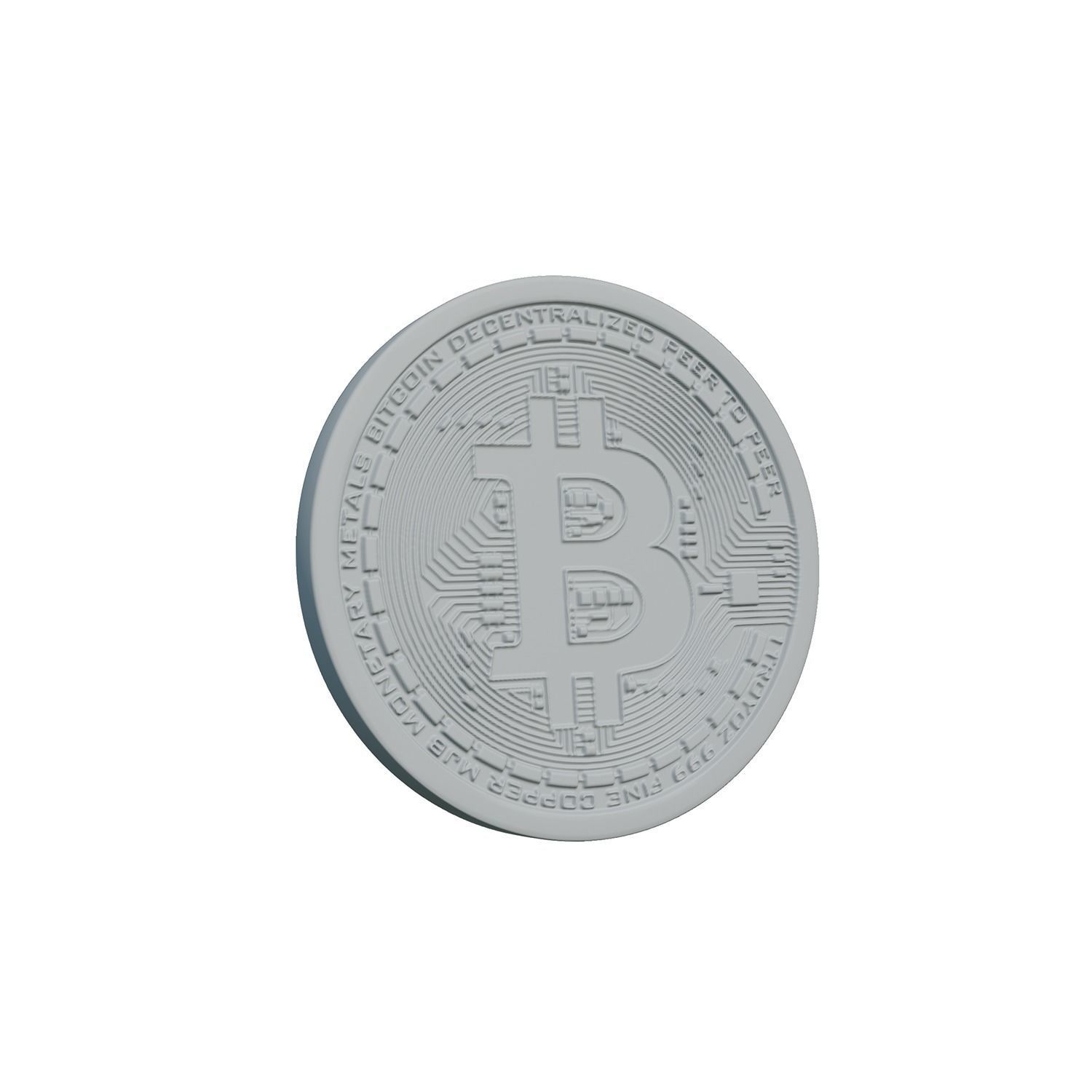 Bitcoin High quality  3D model_2