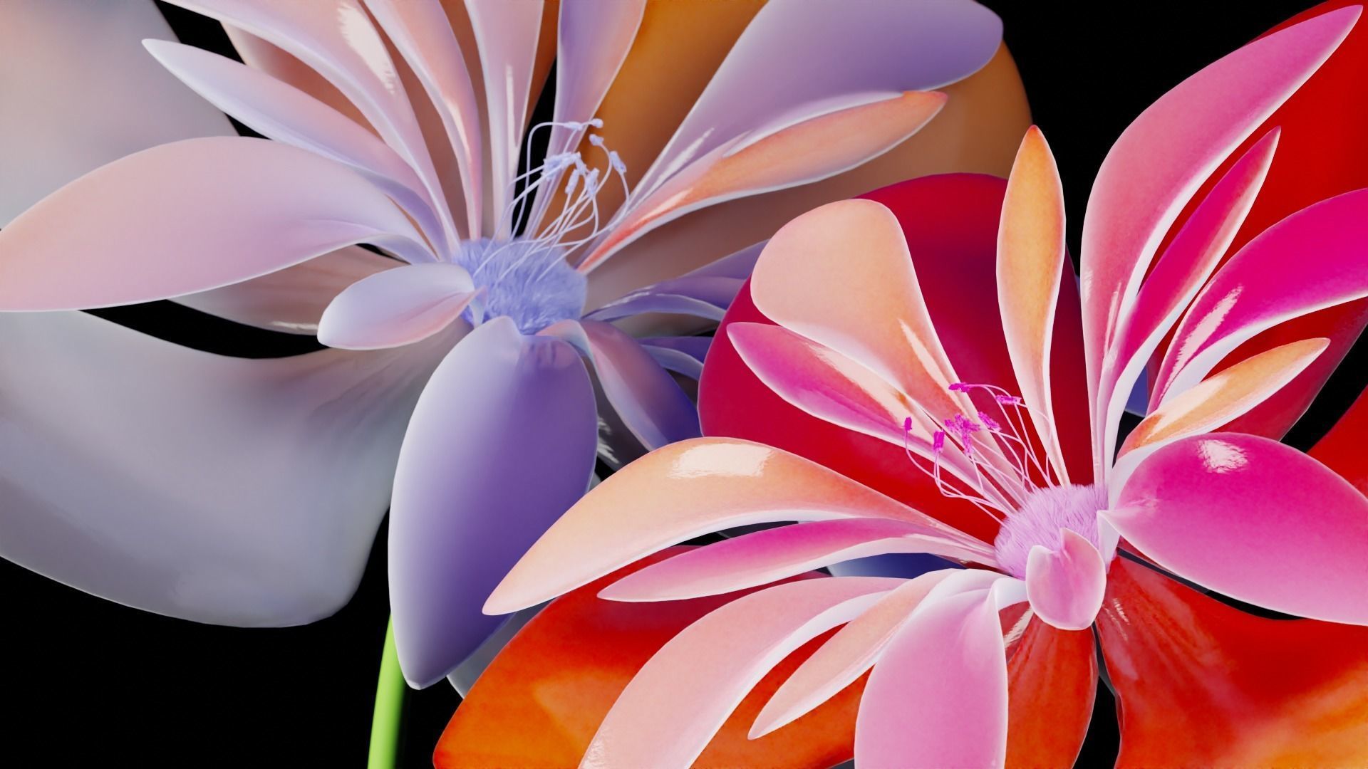 Flowers 3D model_3