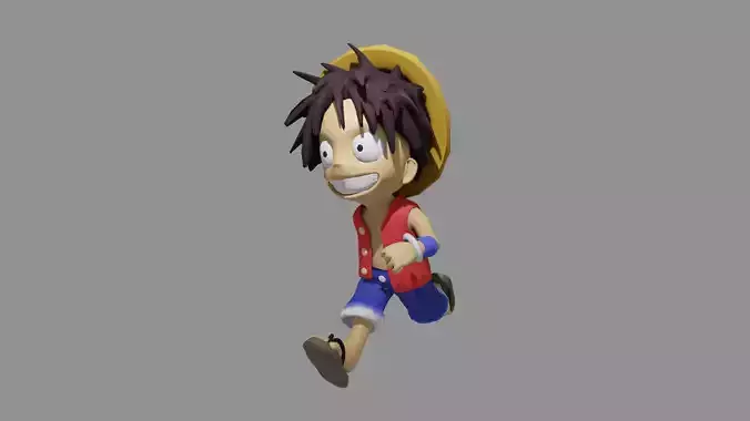 One Piece Luffy 3D model