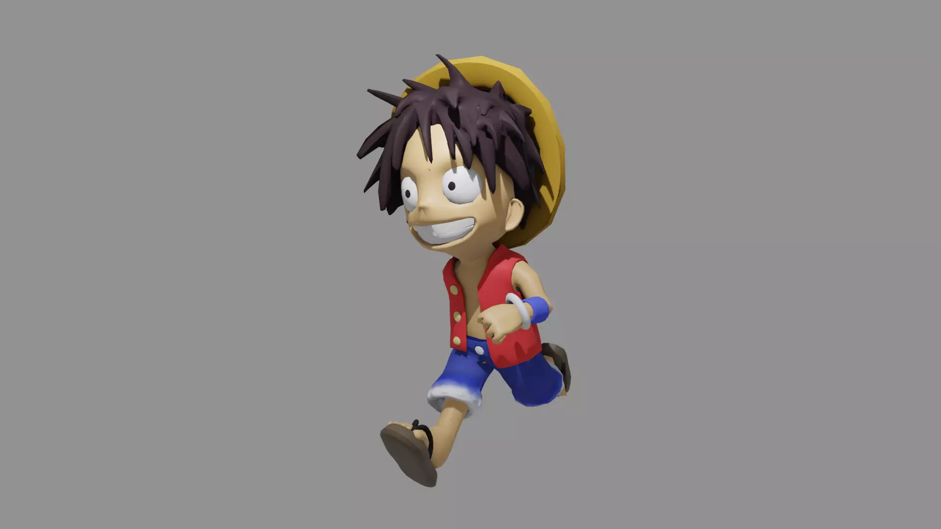 One Piece Luffy 3D model_0