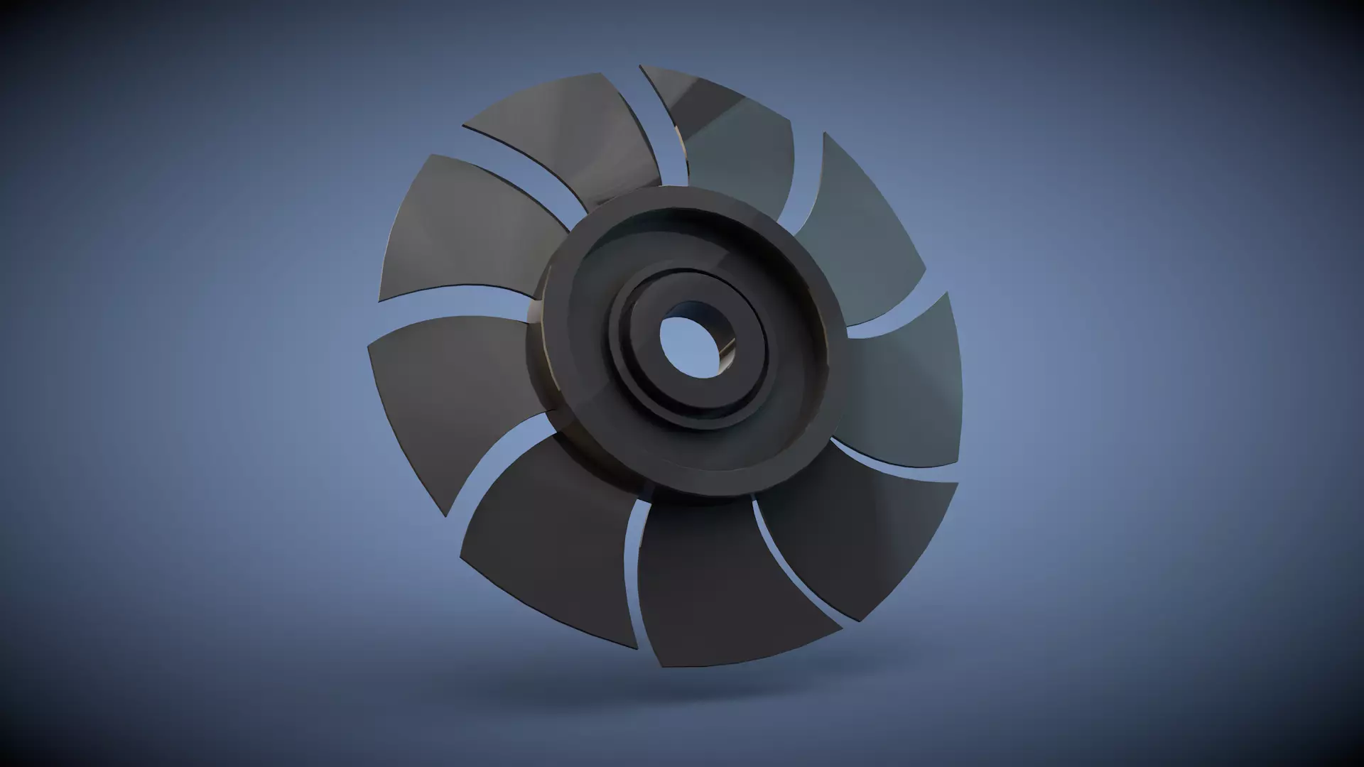 Fan wing Free 3D model