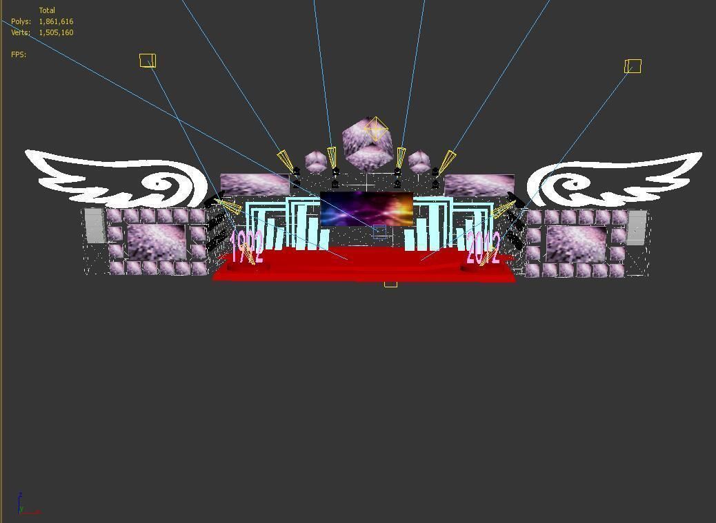 3DS Max 2014 Stage Concert 8 3D model_3