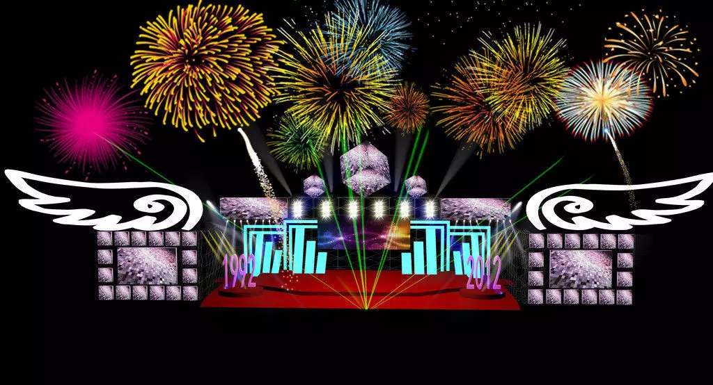 3DS Max 2014 Stage Concert 8 3D model_0