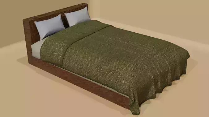 Realistic Bed 3D Model