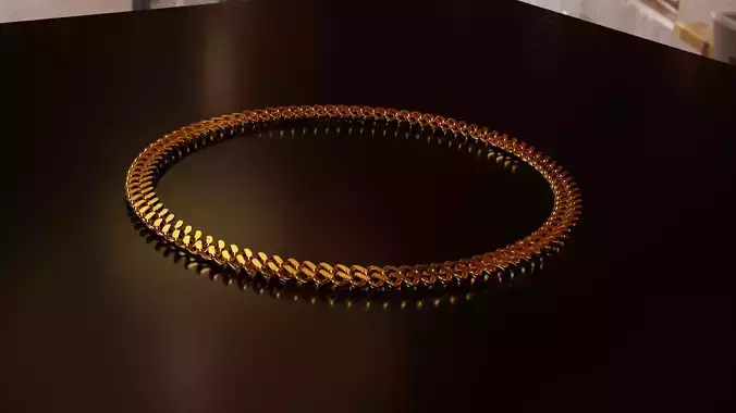 A pretty Golden Chain  3D model