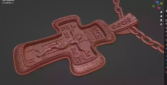 Cross Necklace Design 3D print model