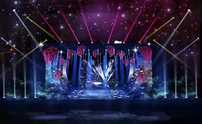 3DS Max 2014 Stage Concert 15