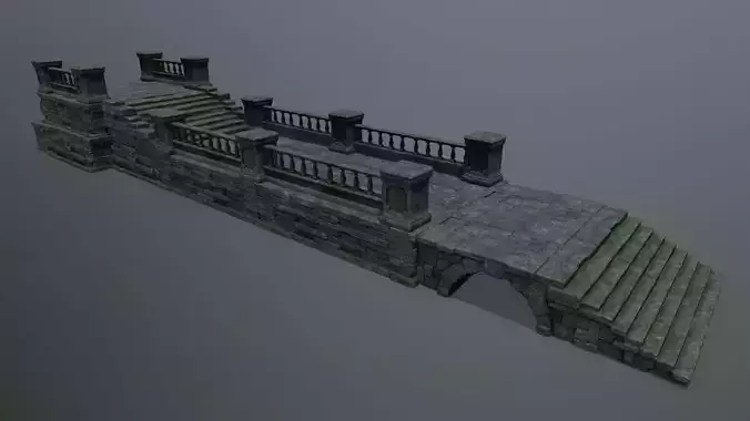 old ruins Low-poly 3D model