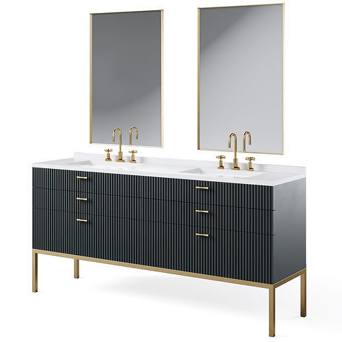 Vanity unit BERLIE by Cazarina 3D model