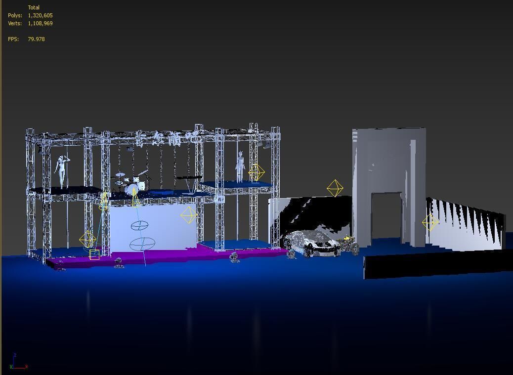 3DS Max 2014 Stage Concert 26 3D model_1