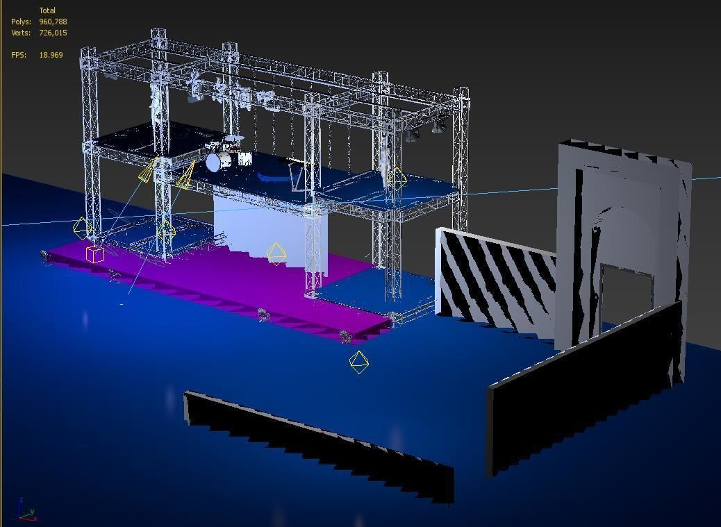 3DS Max 2014 Stage Concert 26 3D model_3