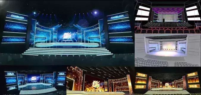 3DS Max 2014 Stage Concert 28 3D model