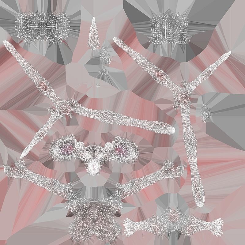 Bat Animated Low-poly 3D model_14