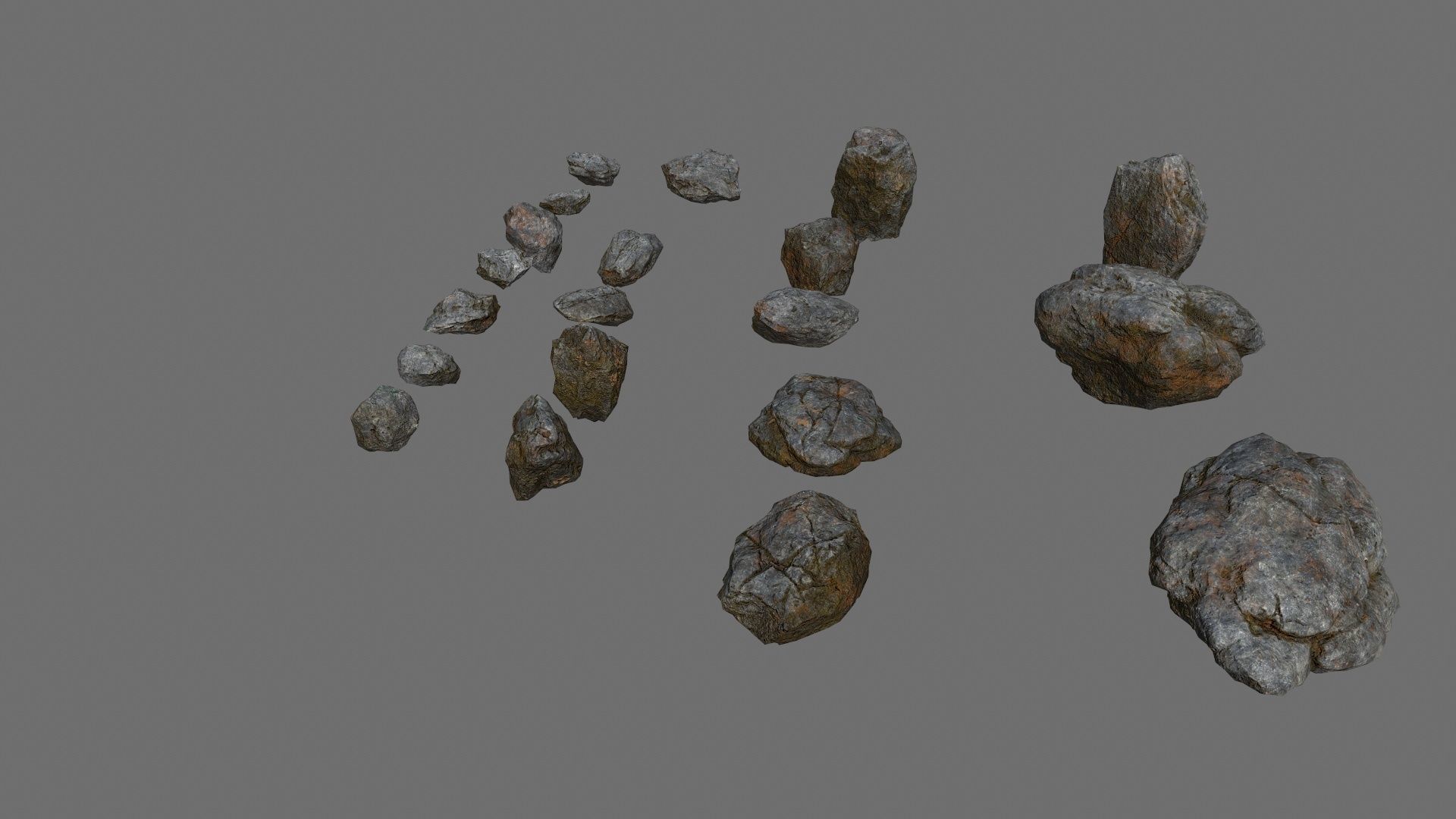 rocks Low-poly 3D model_12