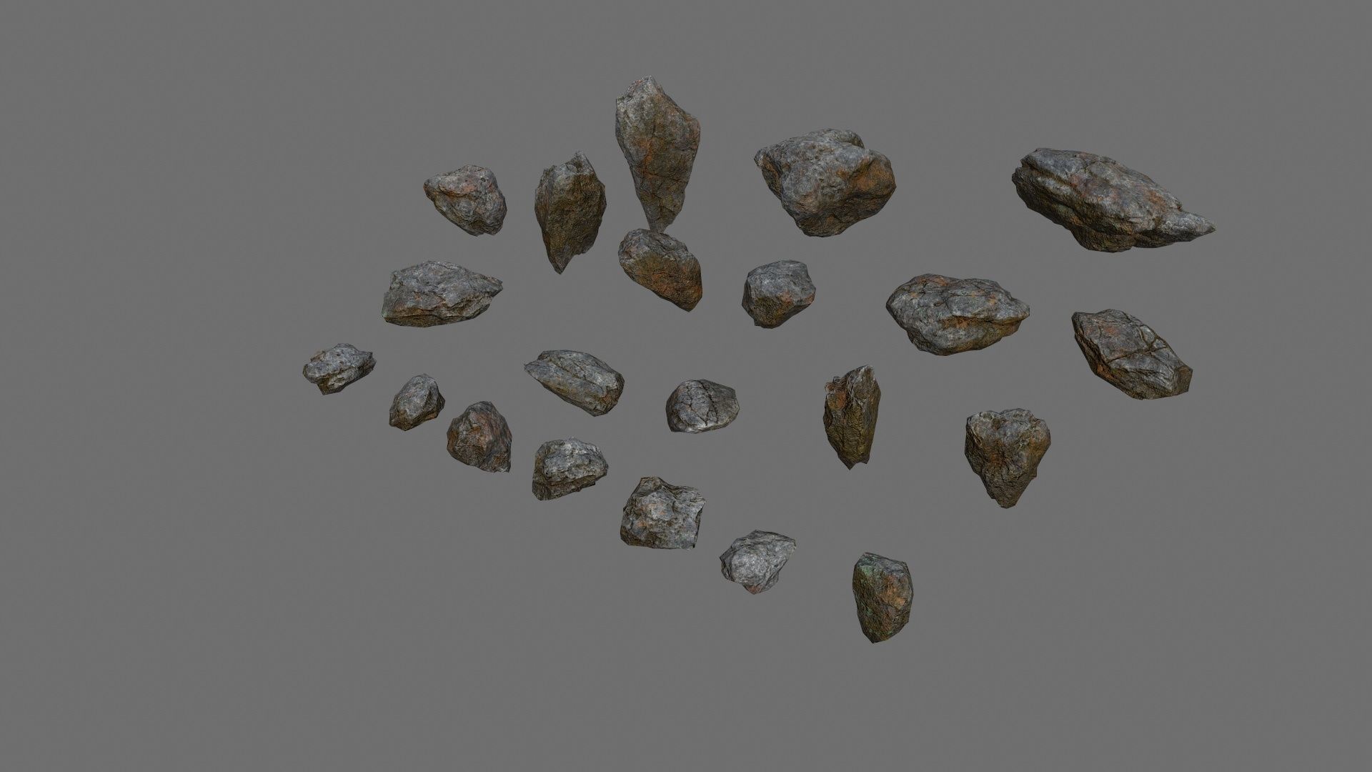 rocks Low-poly 3D model_11