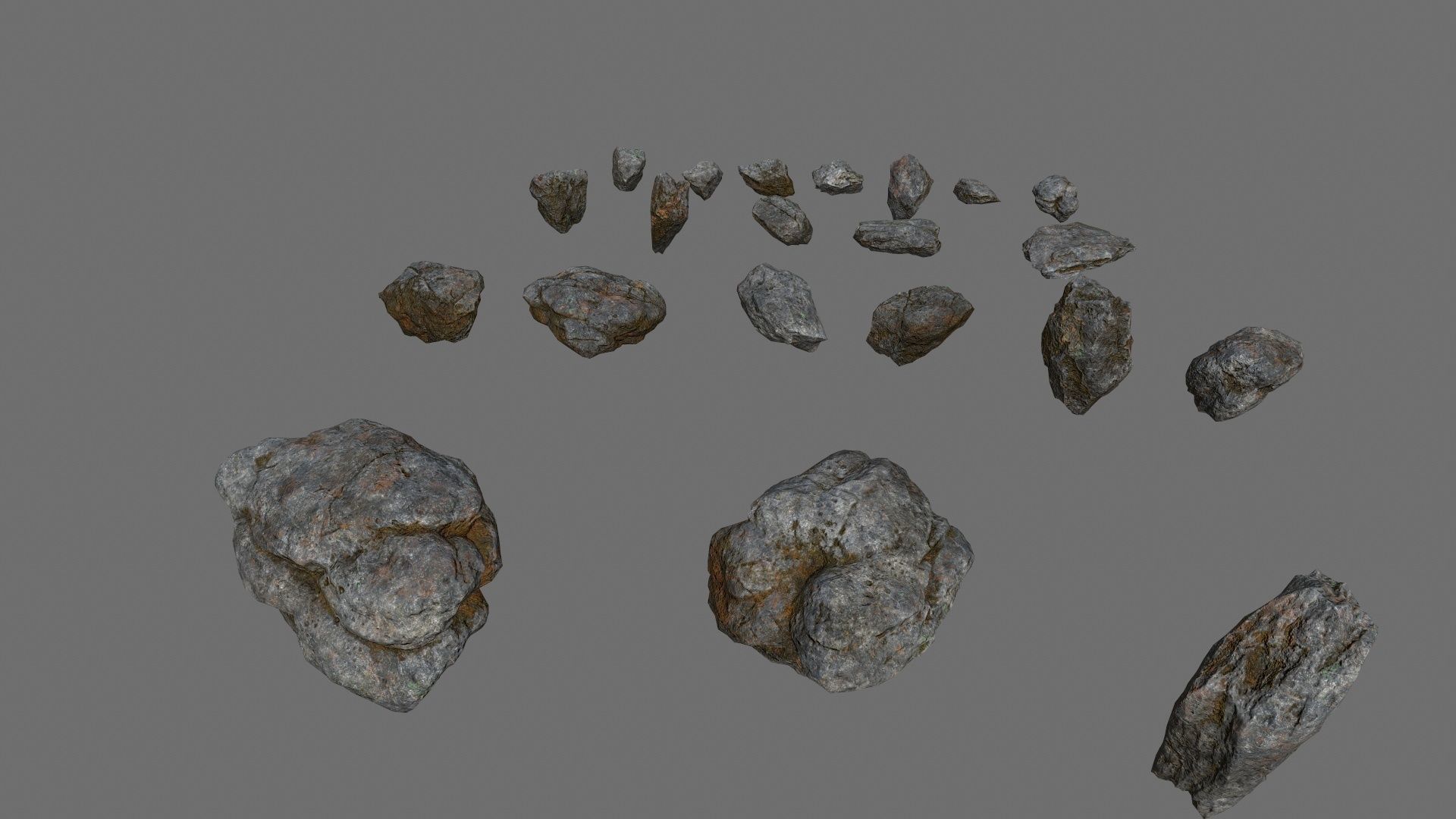 rocks Low-poly 3D model_13
