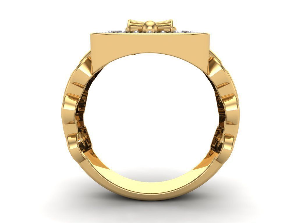 Mahadev Trishul Ring 3D print model_3