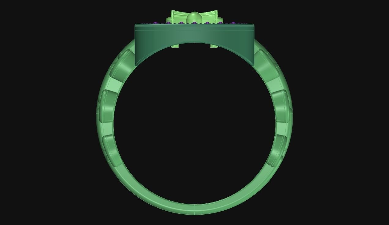 Mahadev Trishul Ring 3D print model_12