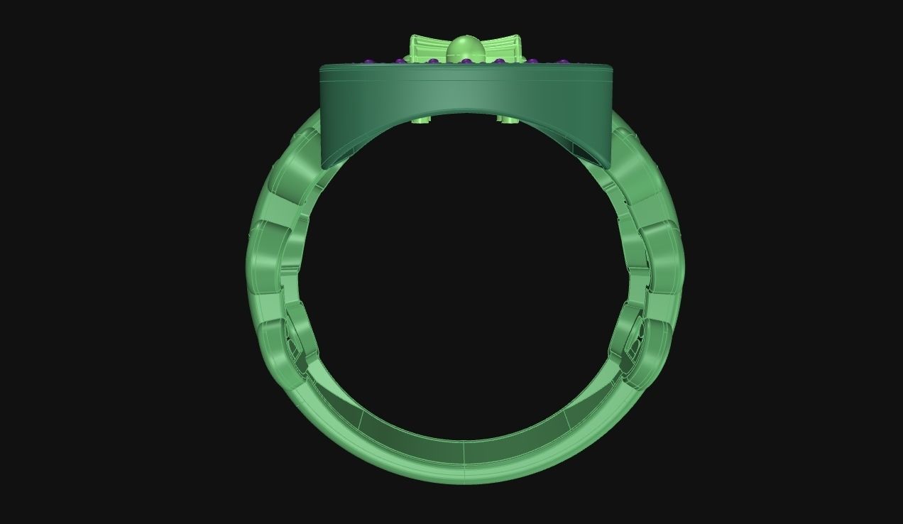 Mahadev Trishul Ring 3D print model_8