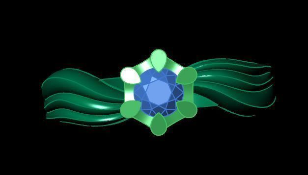 solitair ring 3D print model 3D print model_11