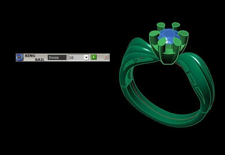 solitair ring 3D print model 3D print model_15