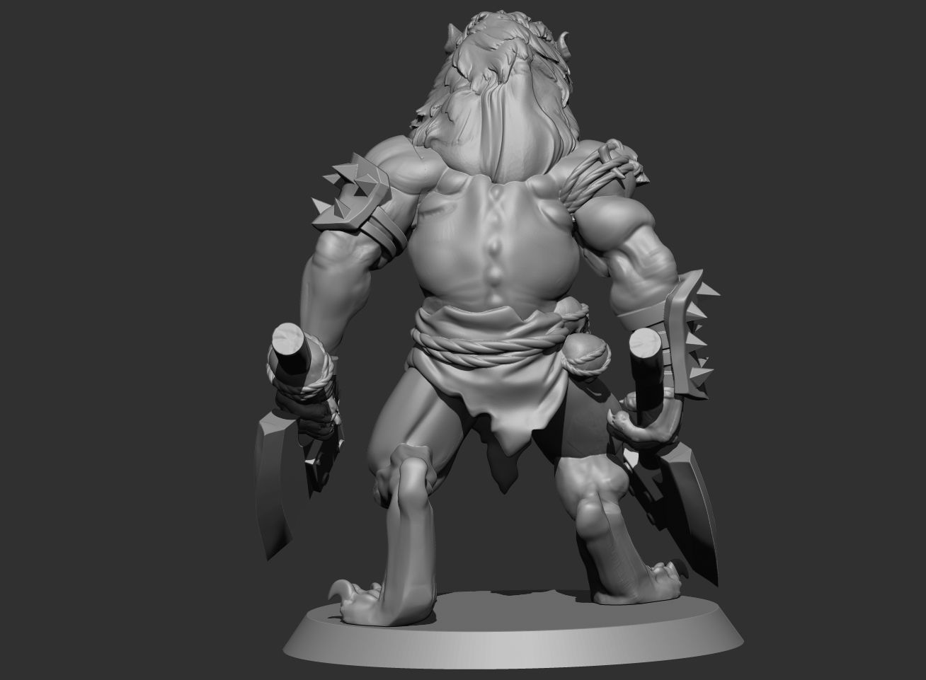 Lion Warrior 3D print model_8