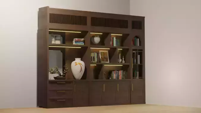 living room cabinet bookshelf