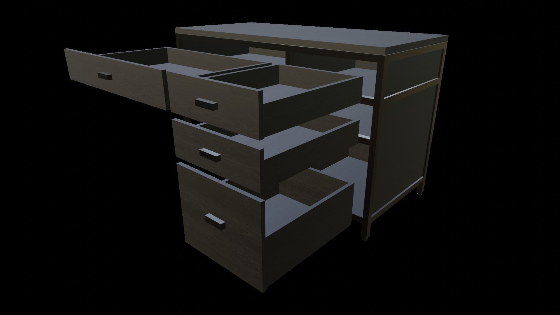 Desk Ferris 48 Low-poly 3D model_5