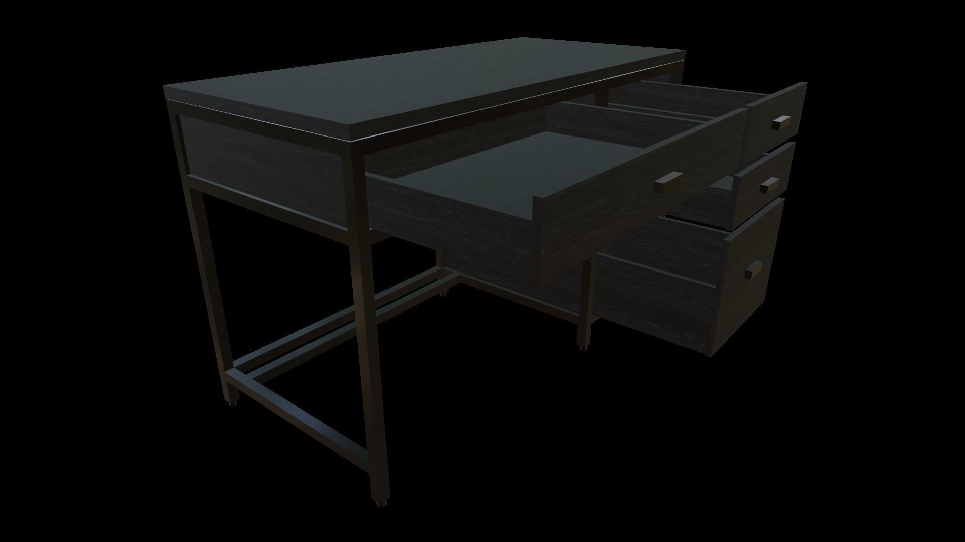 Desk Ferris 48 Low-poly 3D model_3