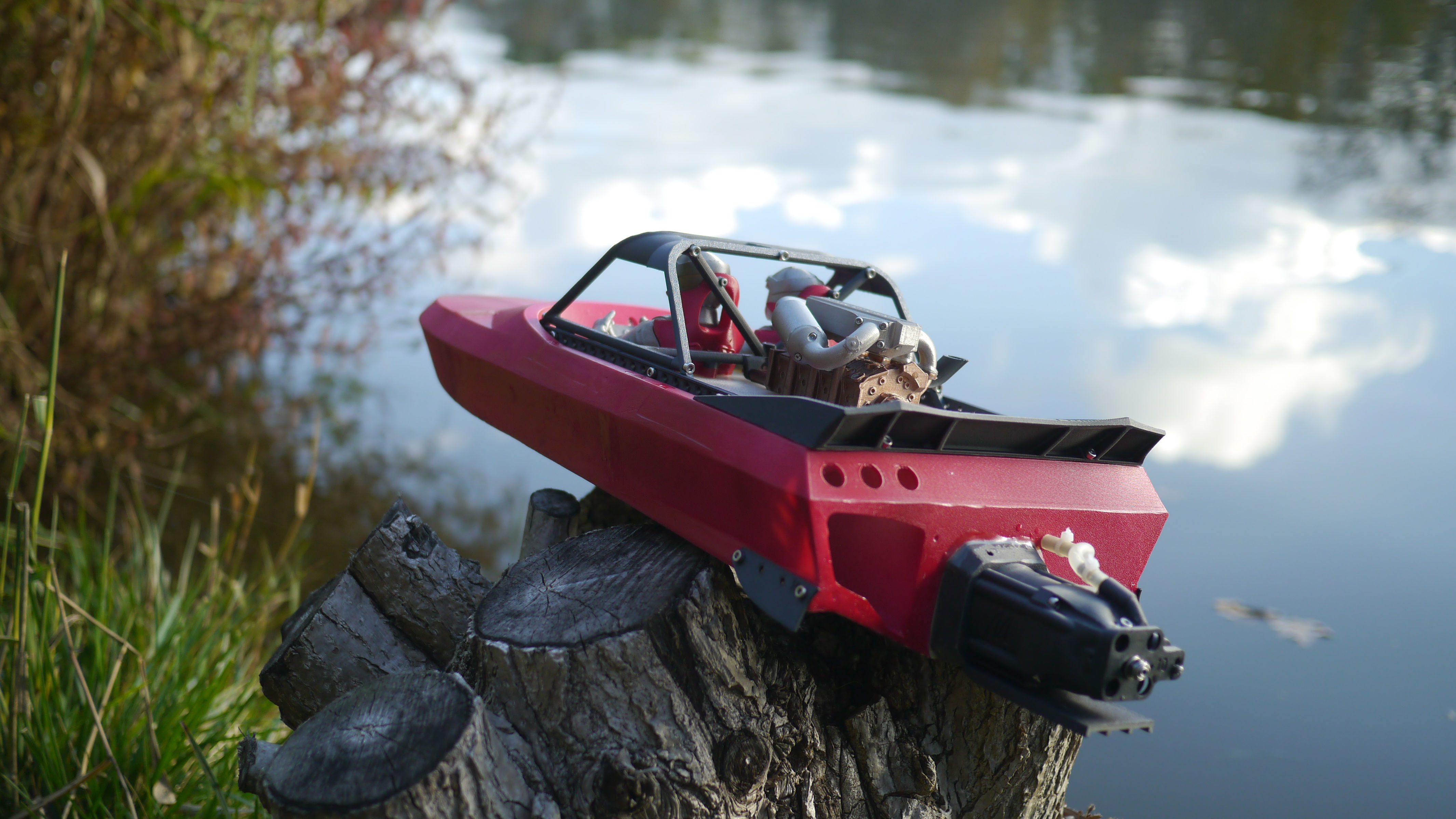 Ragnarok - 3D Printable RC Jetsprint Boat Free 3D print model_5