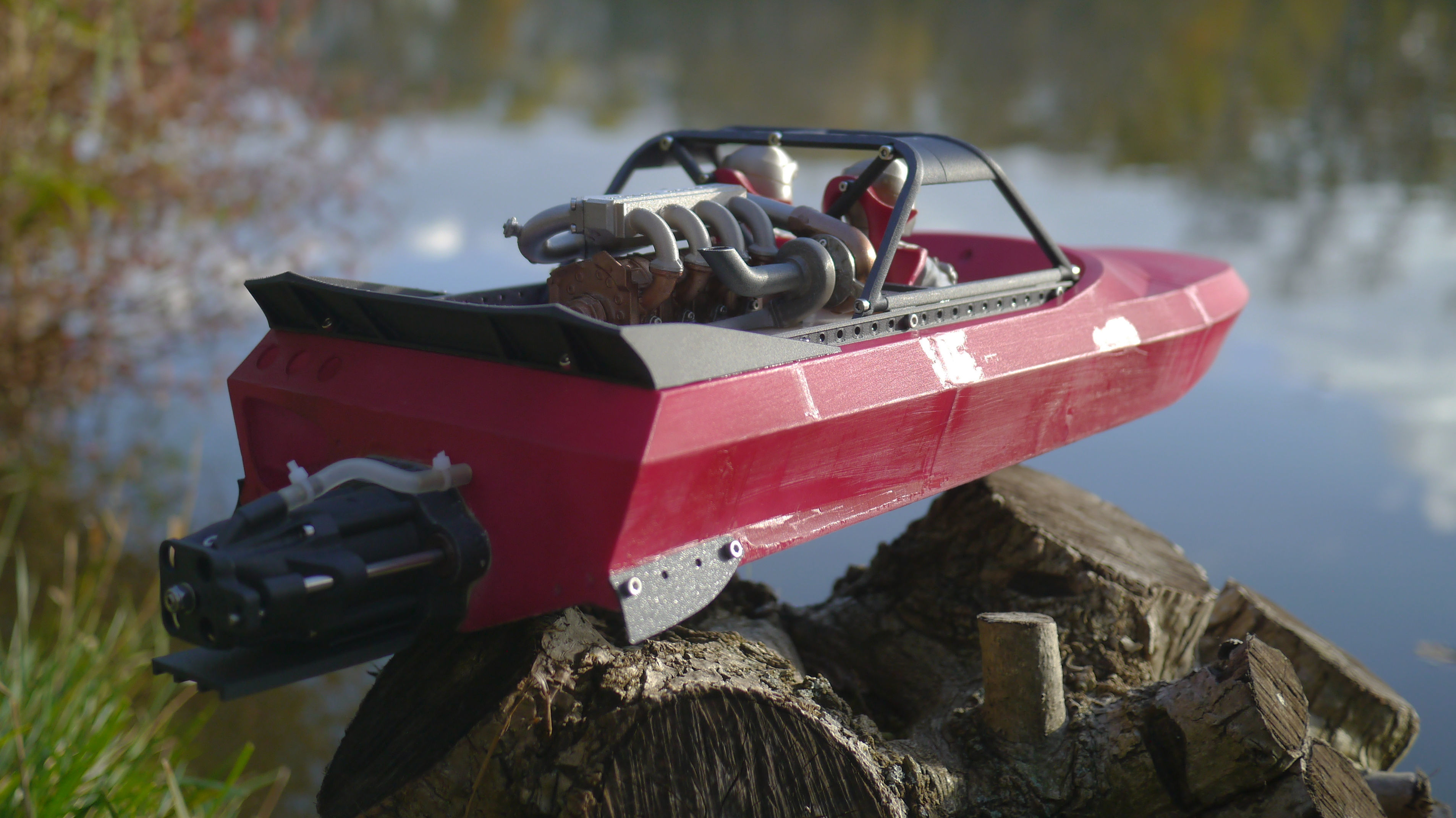 Ragnarok - 3D Printable RC Jetsprint Boat Free 3D print model_8
