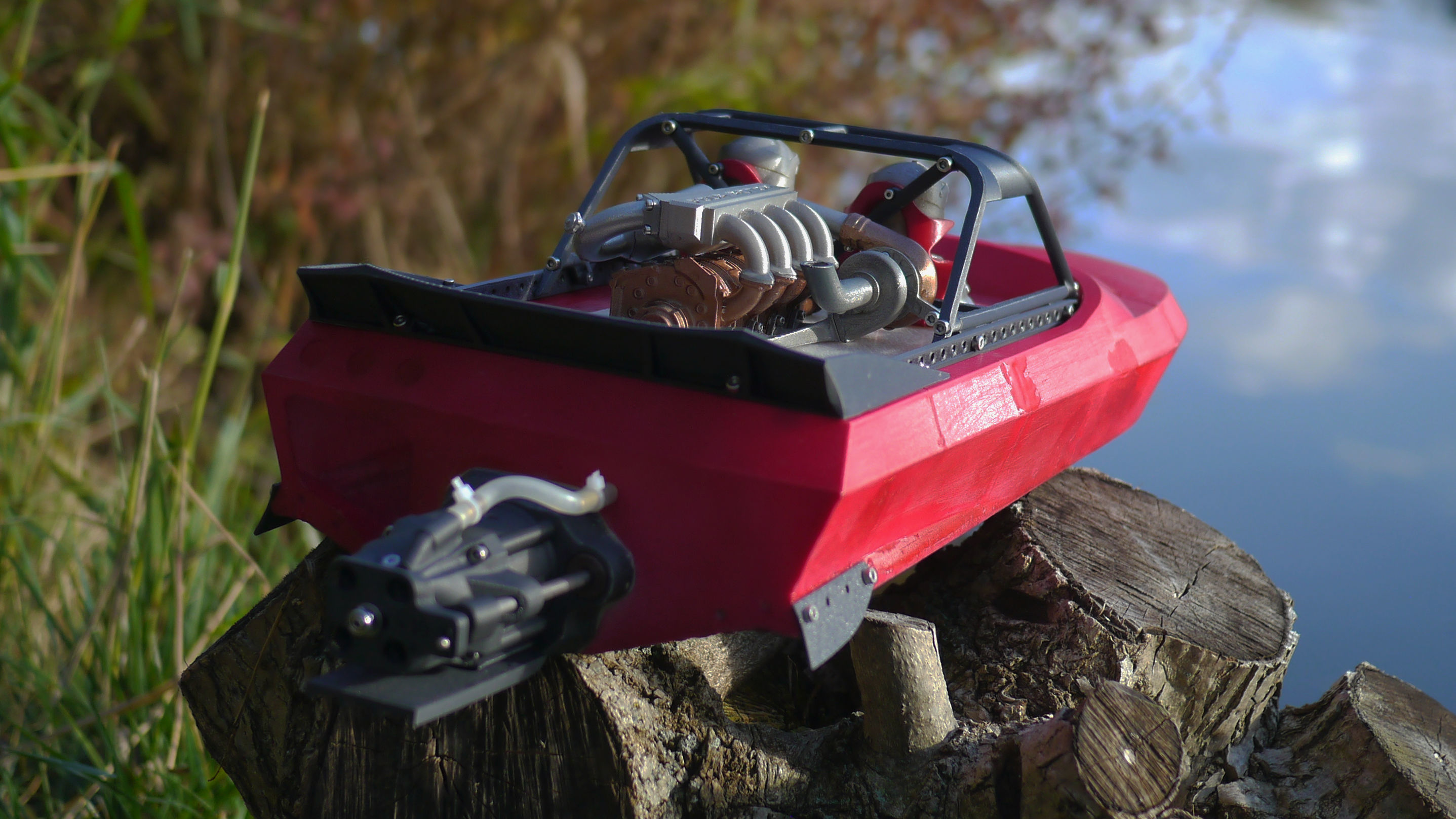 Ragnarok - 3D Printable RC Jetsprint Boat Free 3D print model_7