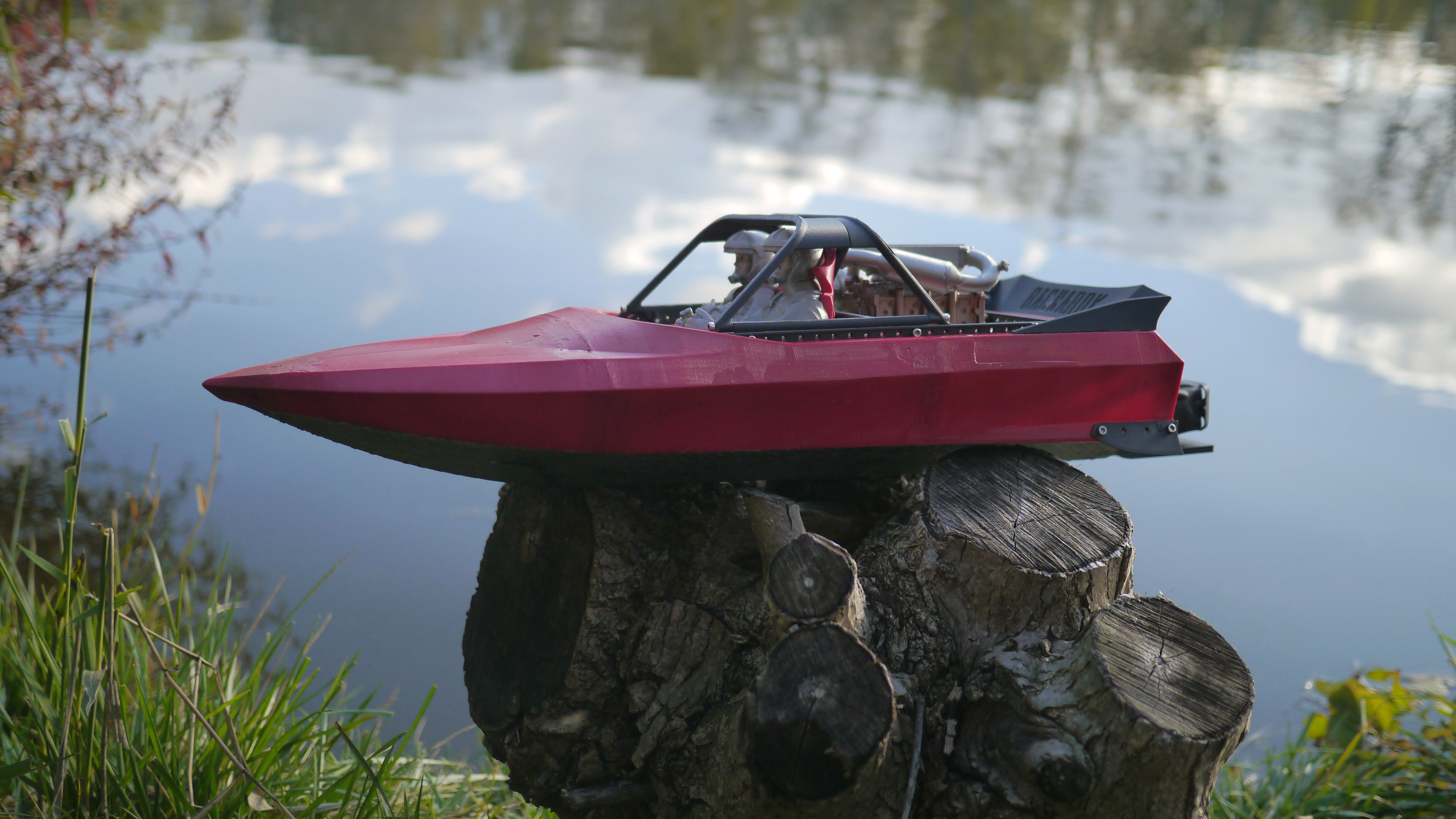 Ragnarok - 3D Printable RC Jetsprint Boat Free 3D print model_3