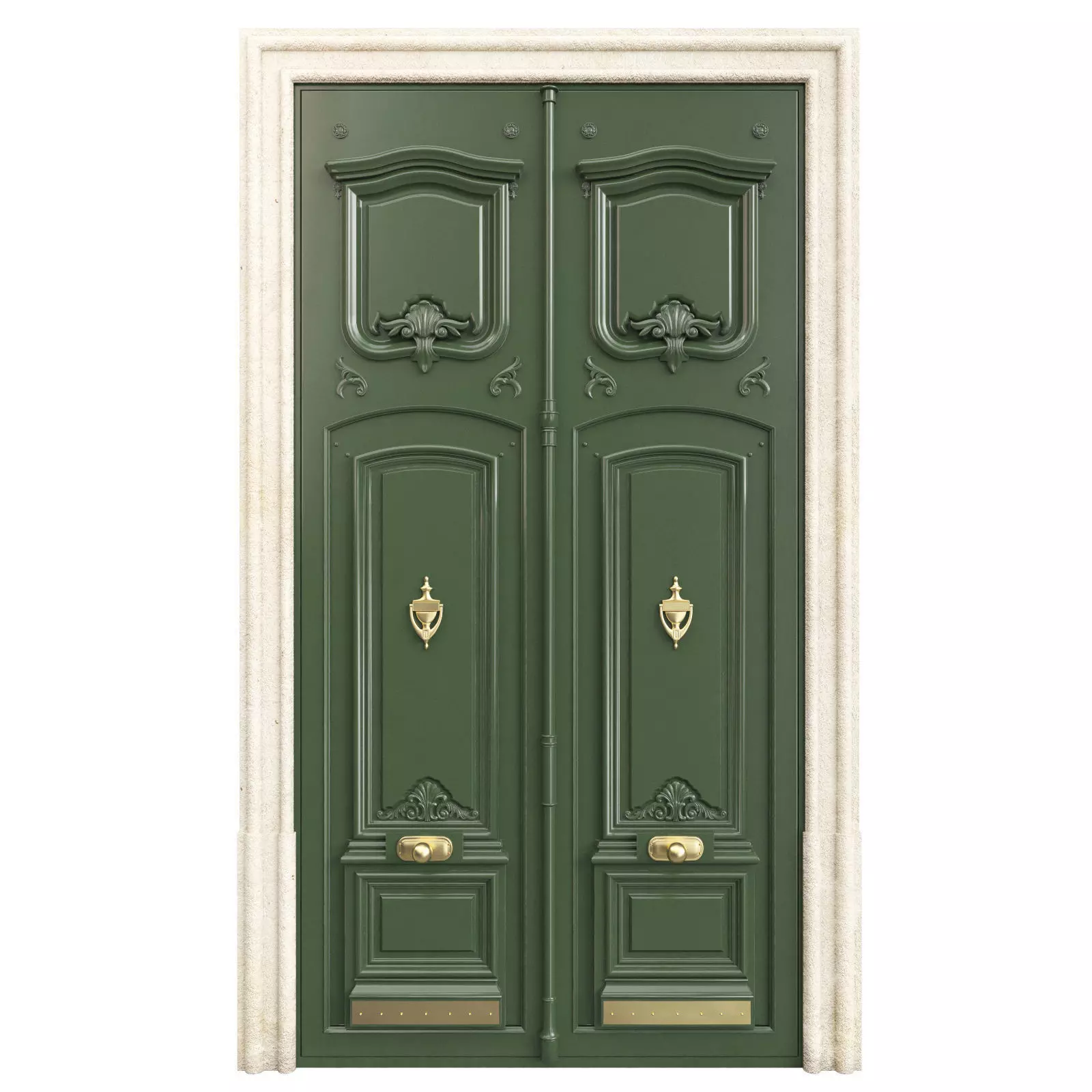Entrance classic door 97 3D model_0
