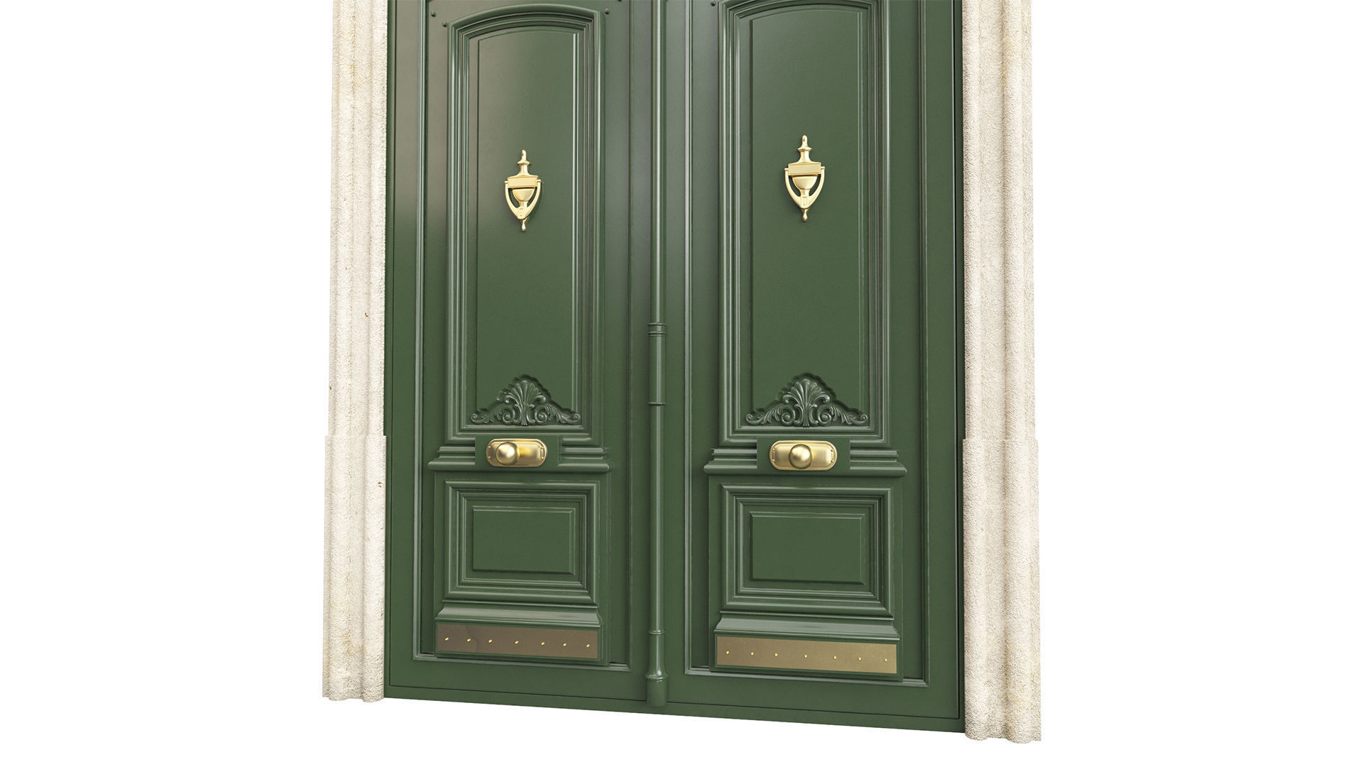 Entrance classic door 97 3D model_1
