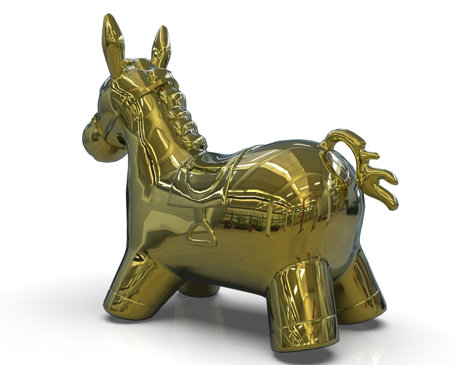 Donkey Toy 3D model_9