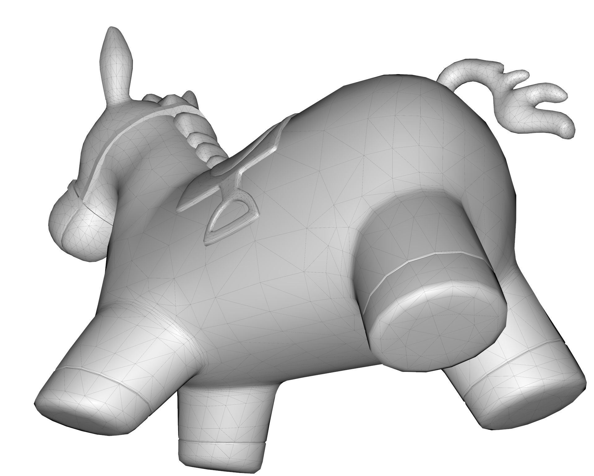 Donkey Toy 3D model_14