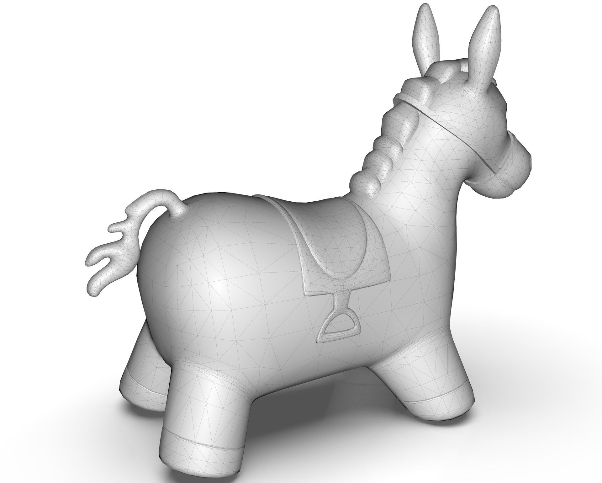 Donkey Toy 3D model_17