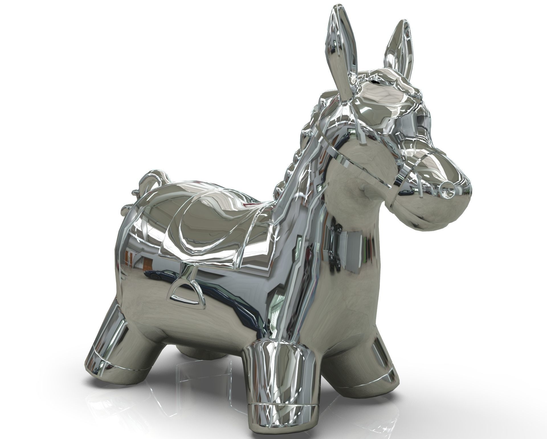 Donkey Toy 3D model_7