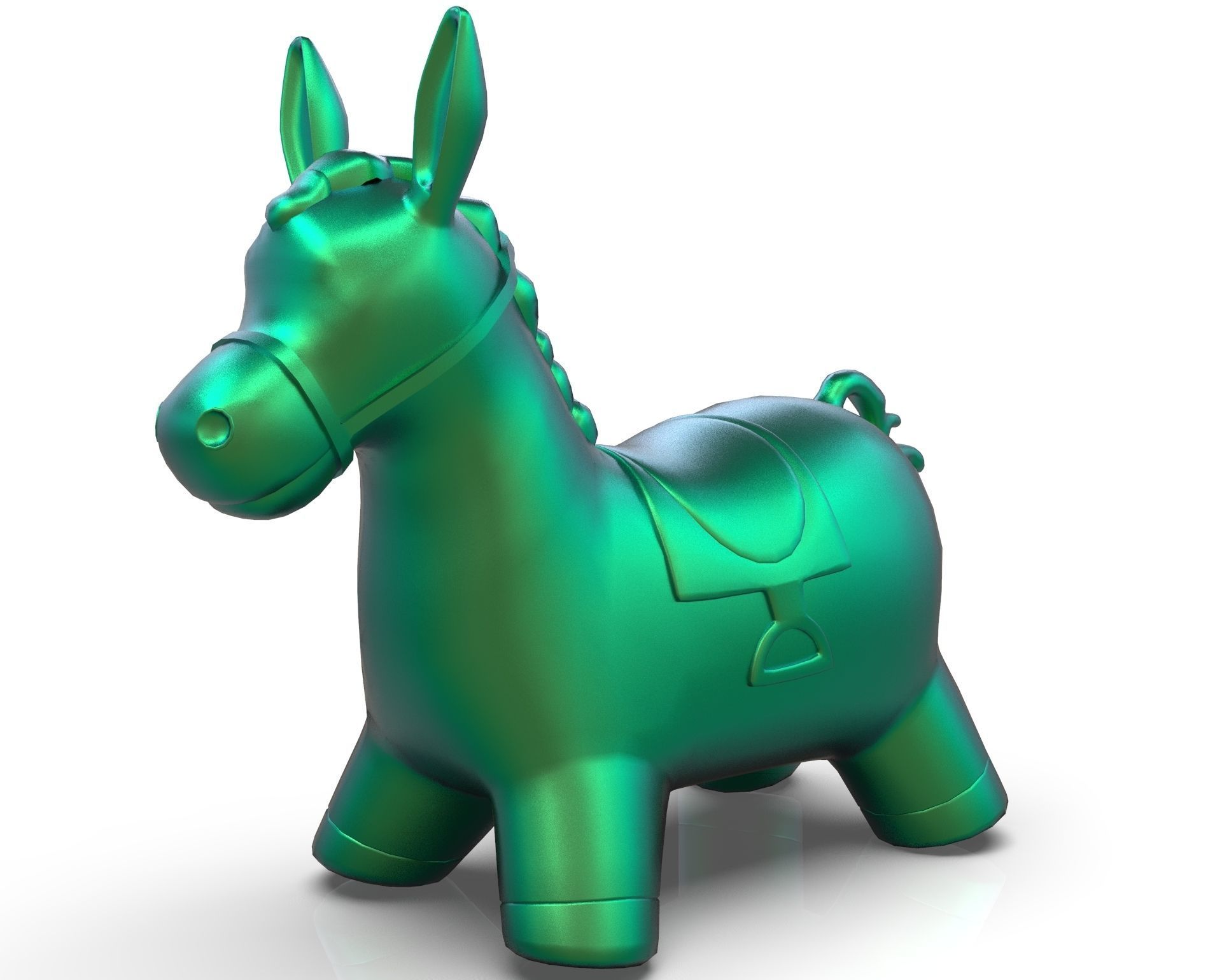 Donkey Toy 3D model_8