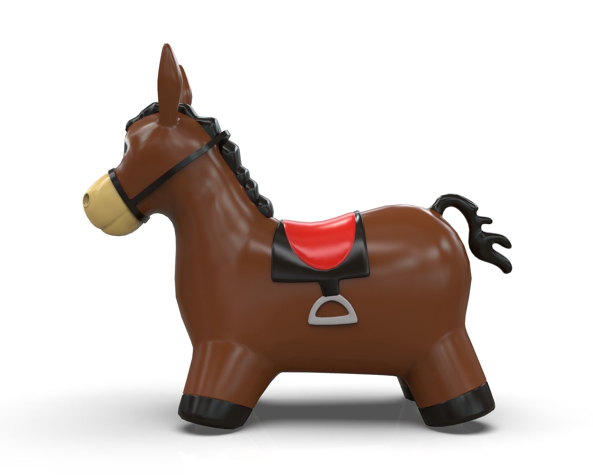Donkey Toy 3D model_2