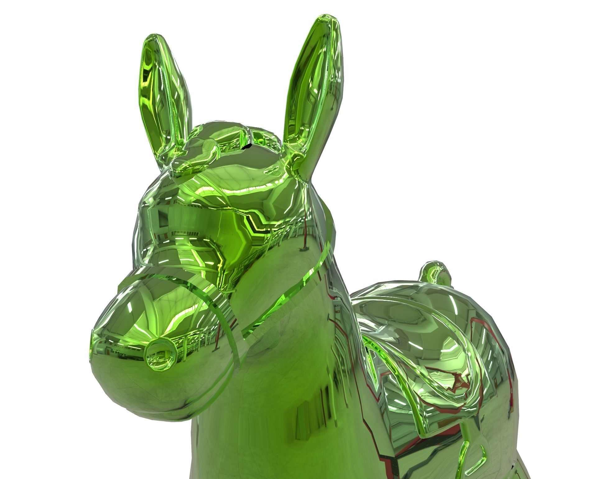 Donkey Toy 3D model_12