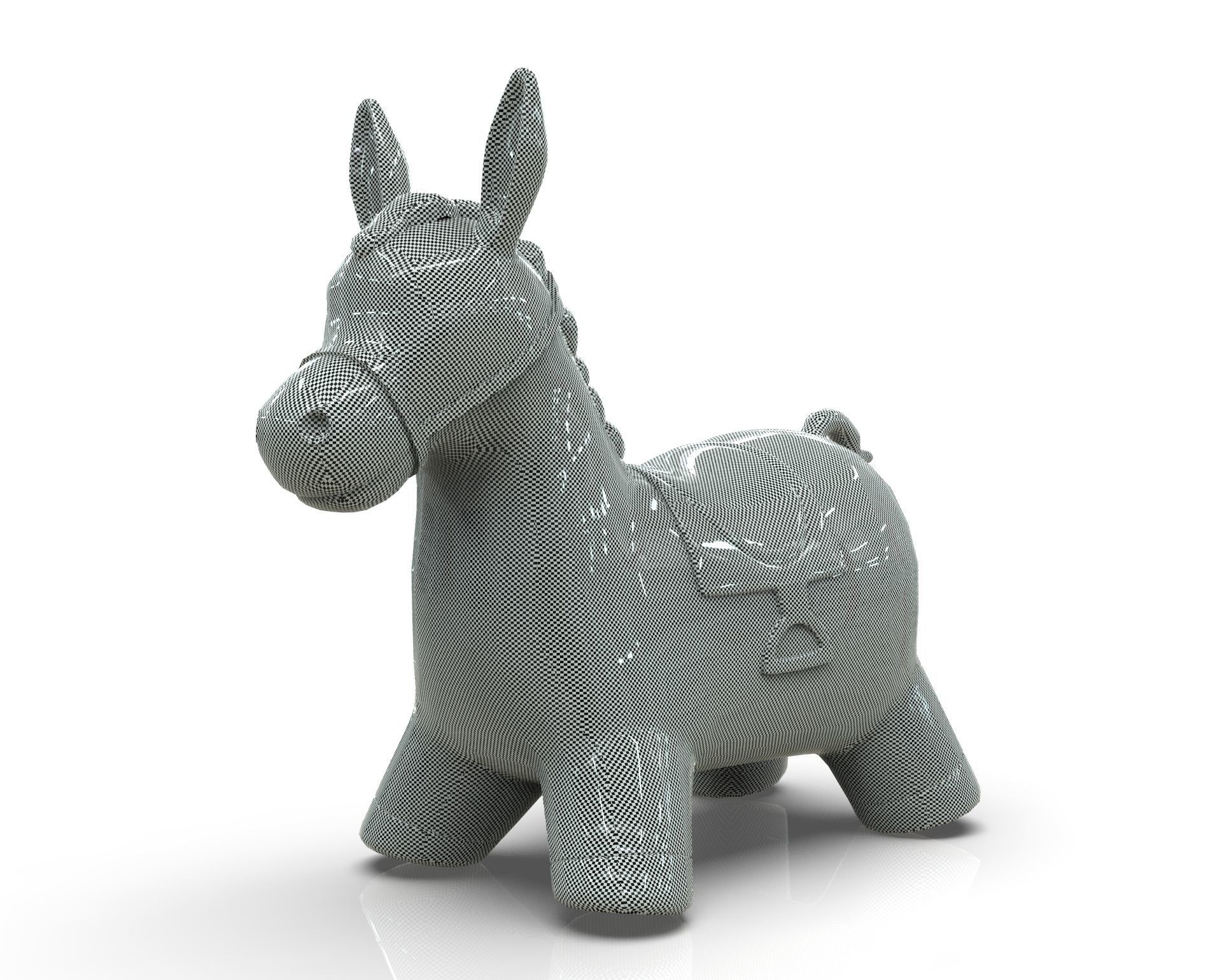 Donkey Toy 3D model_13