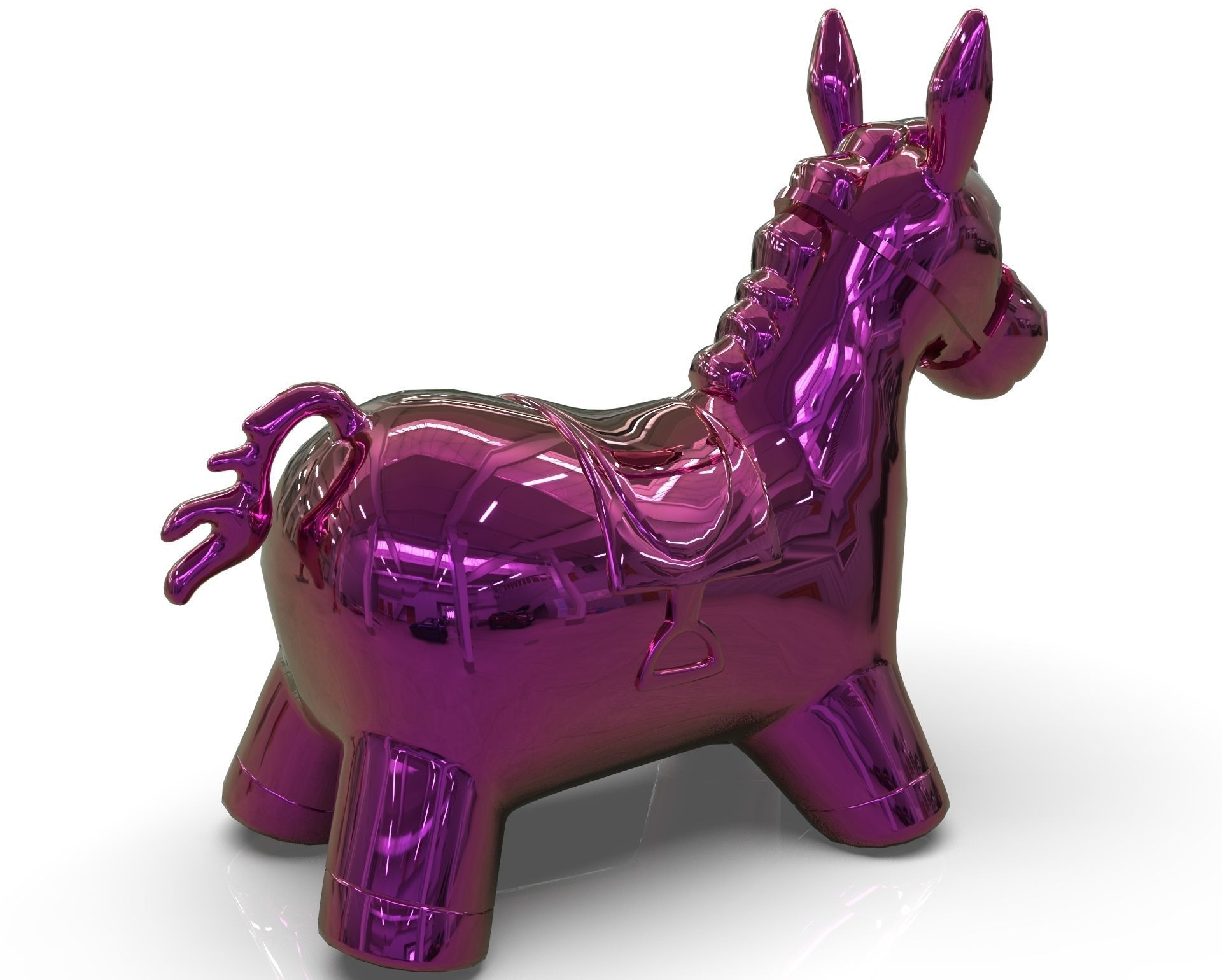 Donkey Toy 3D model_10