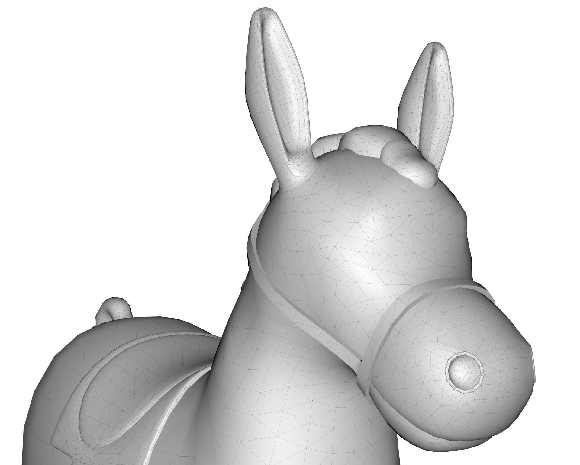 Donkey Toy 3D model_15