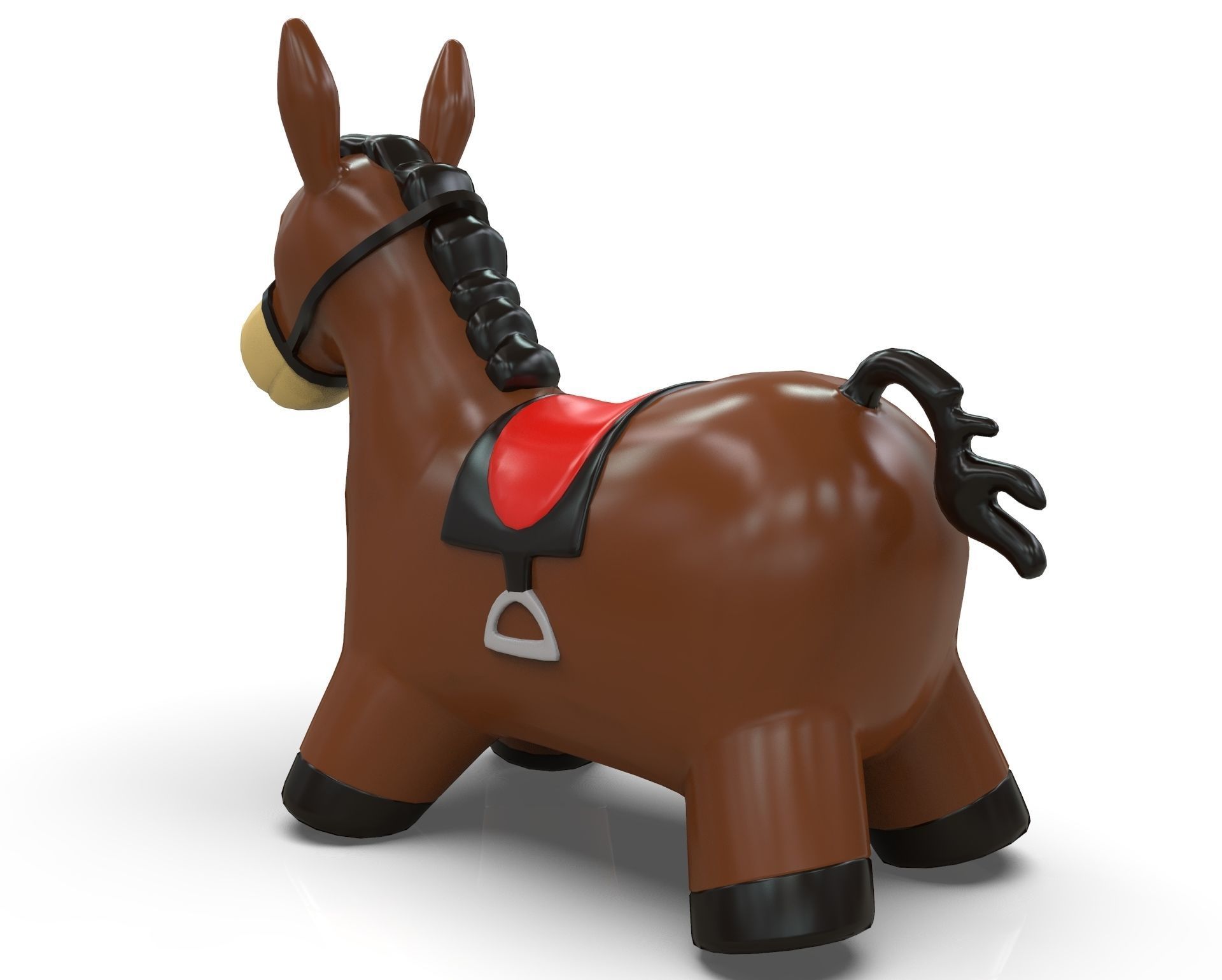 Donkey Toy 3D model_3